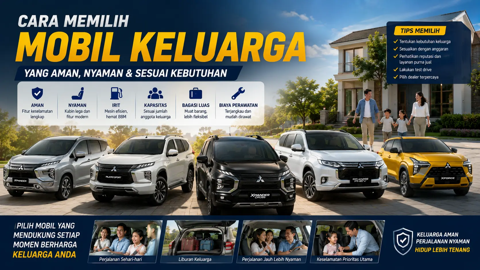 Cara Memilih Mobil Keluarga yang Aman, Nyaman, dan Sesuai Kebutuhan