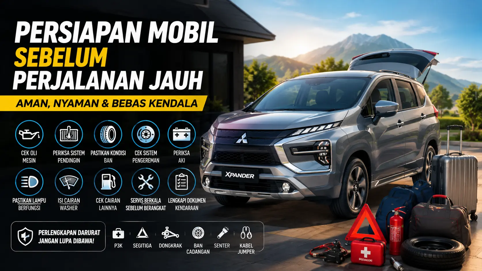 Persiapan Mobil Sebelum Perjalanan Jauh agar Tetap Aman dan Nyaman